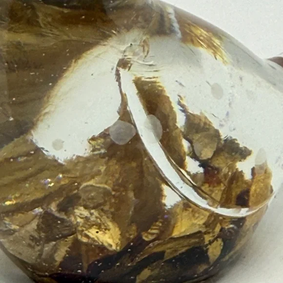 Unique Resin Elegant Bird Figurine - Brown and Clear - Picture 2 of 12